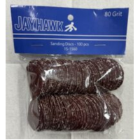 JAY SAND DISC PKG/100 80 GRIT