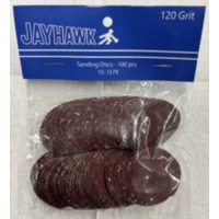 120 GRIT SANDING DISCS-PKG/100