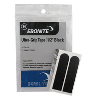 Ebonite Ultra Grip Tape, 1/2" Black (30pcs)