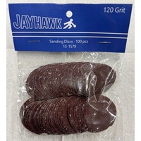 120 GRIT SANDING DISCS-PKG/100