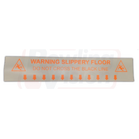 Orange High Glow Foul Line Sticker - Safety