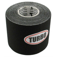 Turbo Polyester Patch Tape, Black, 2" Roll - single or box of 6 rolls